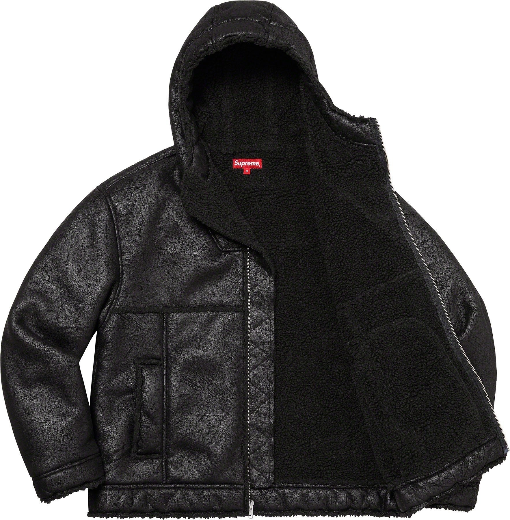 Faux Shearling Hooded Jacket view 23
